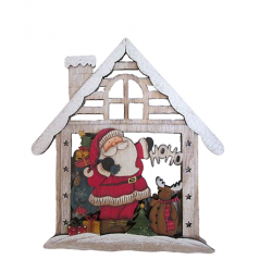 CASETTA NATALE 26X29CM LEGNO