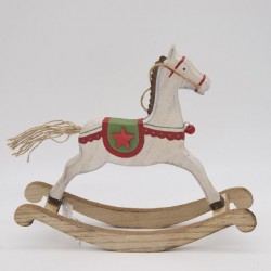 CAVALLO A DONDOLO IN LEGNO